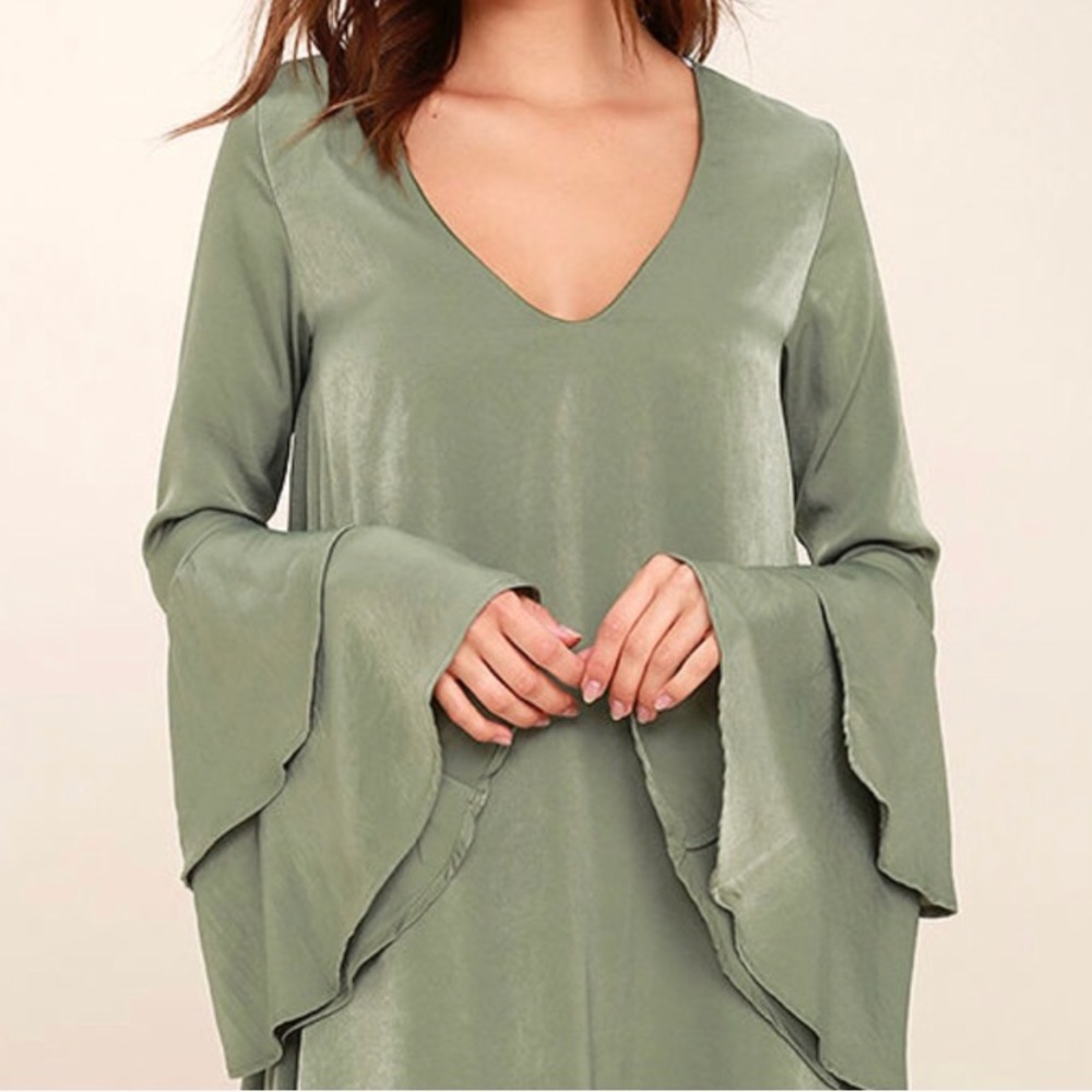 Olive Green Dress